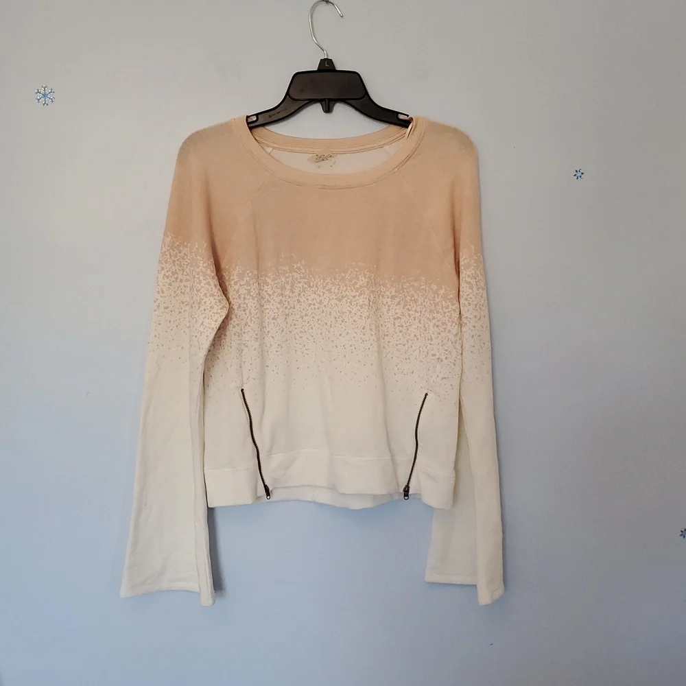 Calia by Carrie Pink and White Ombre Shirt, Size S - Picture 2 of 8